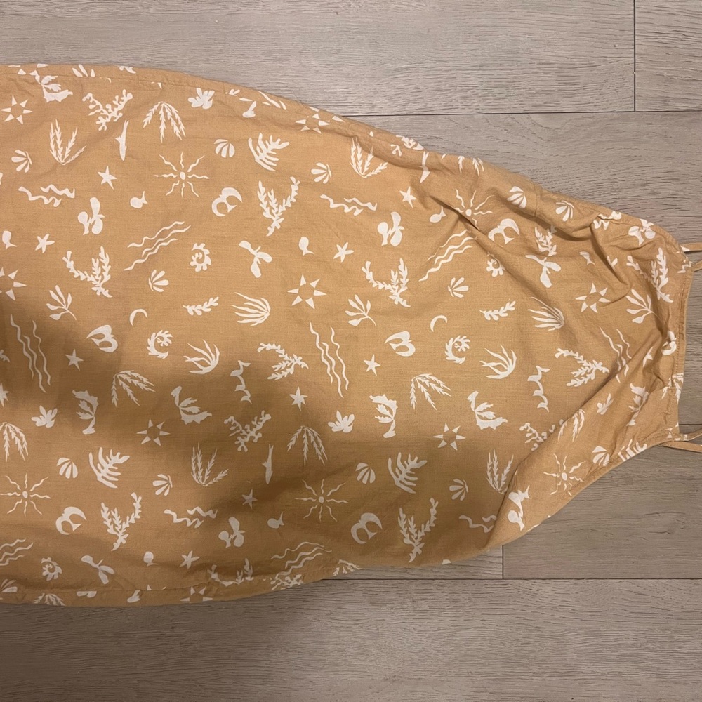 A New Day Beige and White Floral Dress